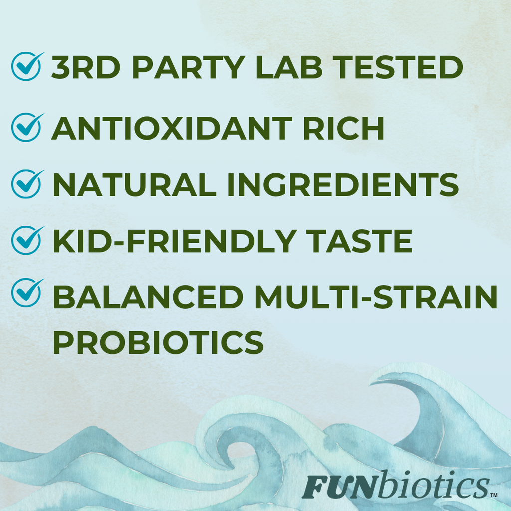 Funbiotics Superfood Probiotic with Lion's Mane – Chocolate, Sugar-Free | For Kids & Adults - Funbiotics